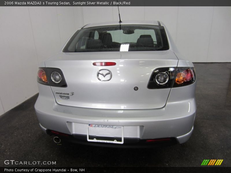 Sunlight Silver Metallic / Black/Red 2006 Mazda MAZDA3 s Touring Sedan