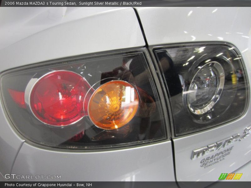 Sunlight Silver Metallic / Black/Red 2006 Mazda MAZDA3 s Touring Sedan