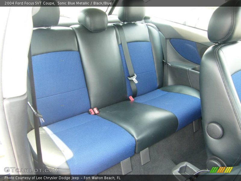 Sonic Blue Metallic / Black/Blue 2004 Ford Focus SVT Coupe