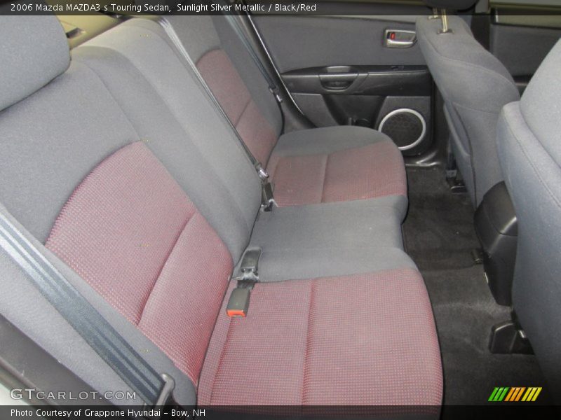 Sunlight Silver Metallic / Black/Red 2006 Mazda MAZDA3 s Touring Sedan
