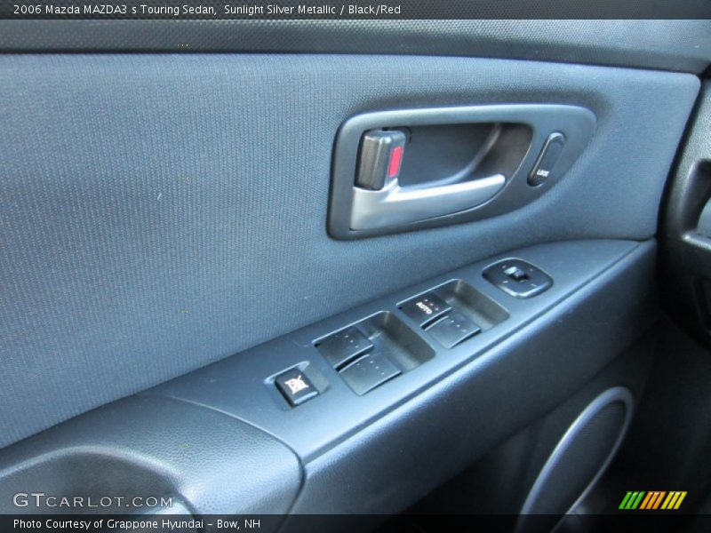 Sunlight Silver Metallic / Black/Red 2006 Mazda MAZDA3 s Touring Sedan