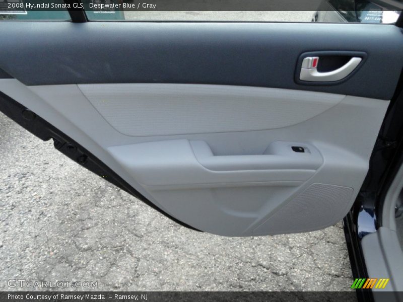 Deepwater Blue / Gray 2008 Hyundai Sonata GLS