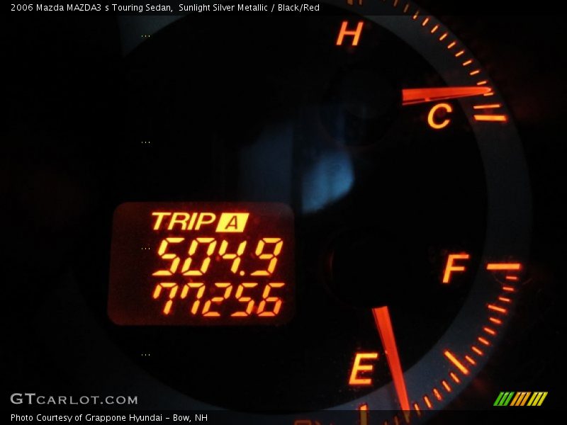 Sunlight Silver Metallic / Black/Red 2006 Mazda MAZDA3 s Touring Sedan