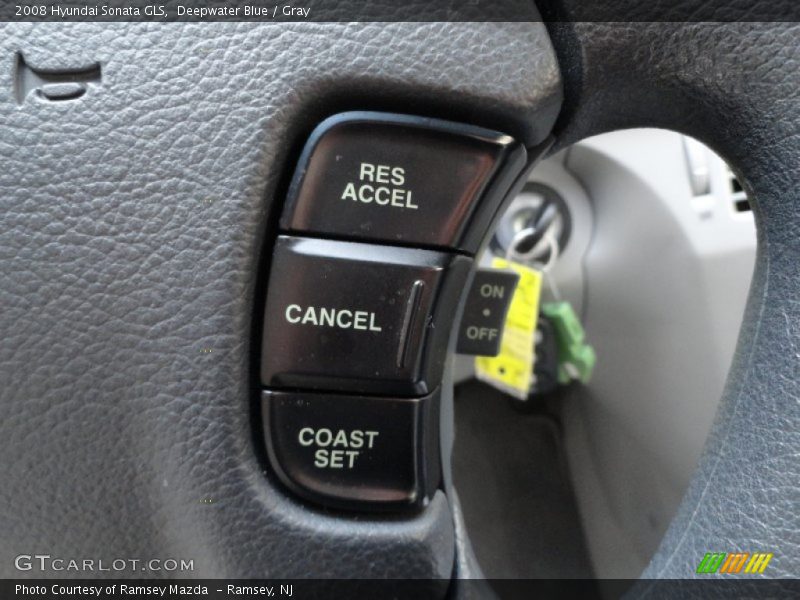 Deepwater Blue / Gray 2008 Hyundai Sonata GLS