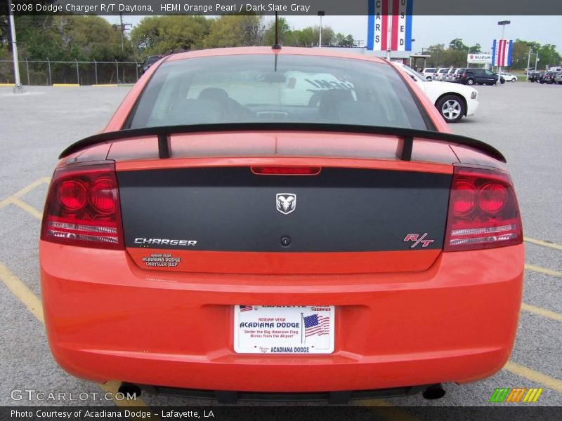 HEMI Orange Pearl / Dark Slate Gray 2008 Dodge Charger R/T Daytona