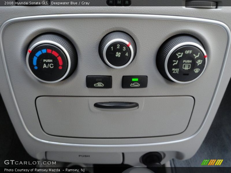 Deepwater Blue / Gray 2008 Hyundai Sonata GLS