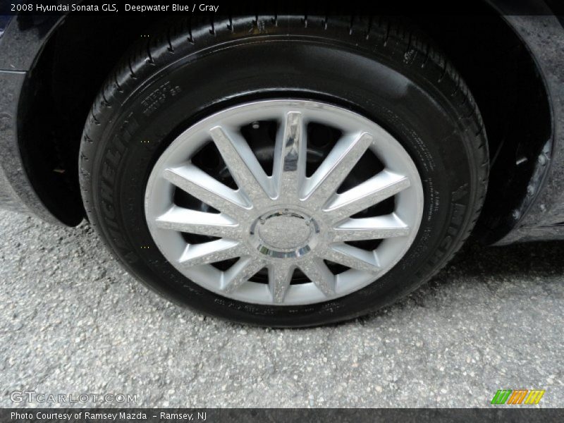 Deepwater Blue / Gray 2008 Hyundai Sonata GLS