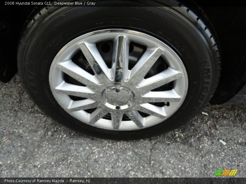 Deepwater Blue / Gray 2008 Hyundai Sonata GLS