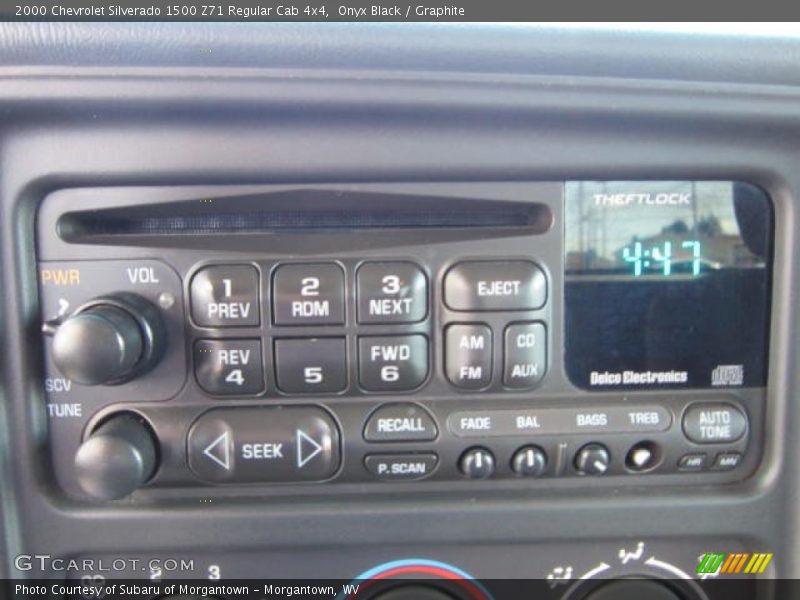 Audio System of 2000 Silverado 1500 Z71 Regular Cab 4x4