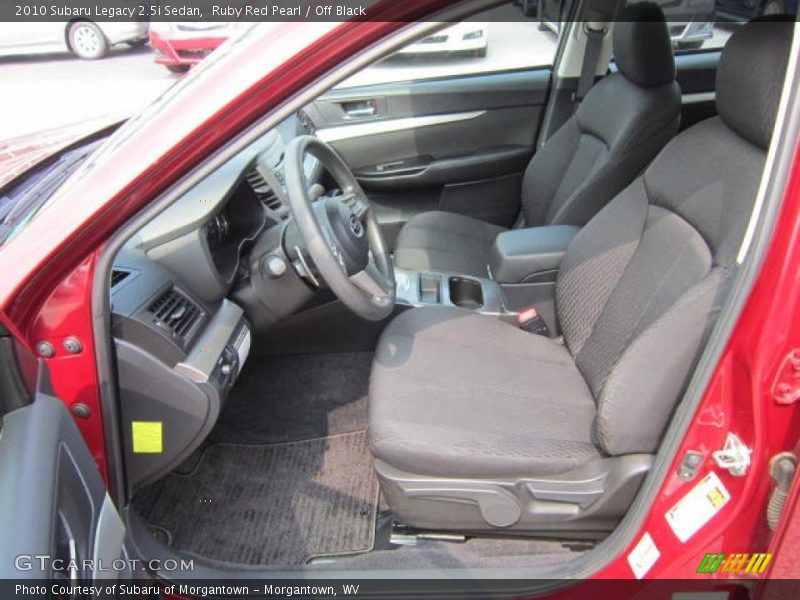 Ruby Red Pearl / Off Black 2010 Subaru Legacy 2.5i Sedan