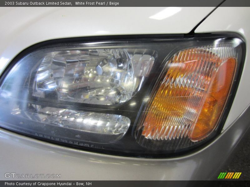 White Frost Pearl / Beige 2003 Subaru Outback Limited Sedan