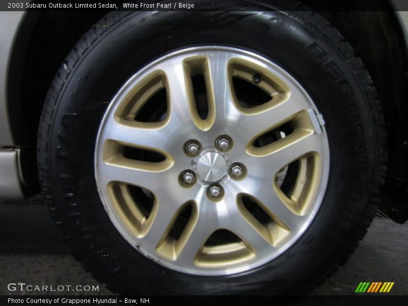 White Frost Pearl / Beige 2003 Subaru Outback Limited Sedan