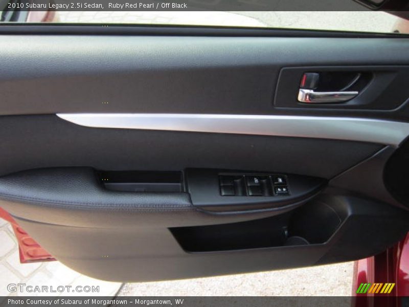 Ruby Red Pearl / Off Black 2010 Subaru Legacy 2.5i Sedan