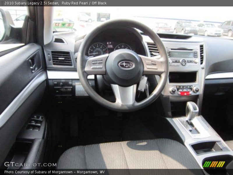 Ruby Red Pearl / Off Black 2010 Subaru Legacy 2.5i Sedan
