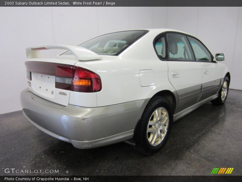 White Frost Pearl / Beige 2003 Subaru Outback Limited Sedan