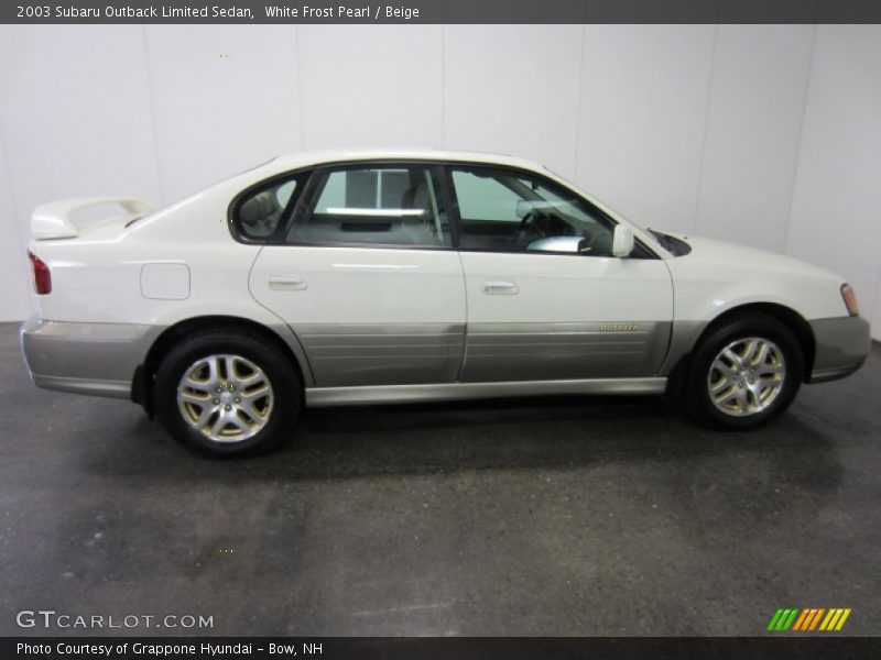 White Frost Pearl / Beige 2003 Subaru Outback Limited Sedan
