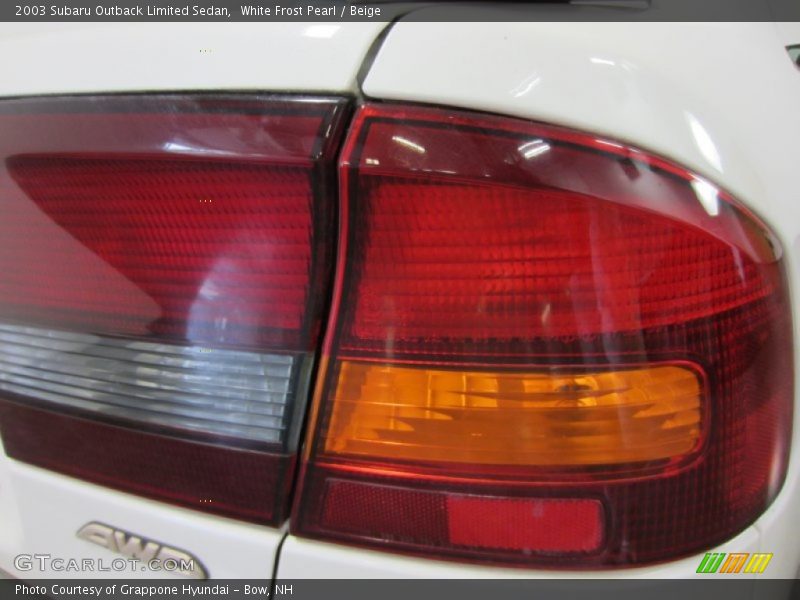 White Frost Pearl / Beige 2003 Subaru Outback Limited Sedan