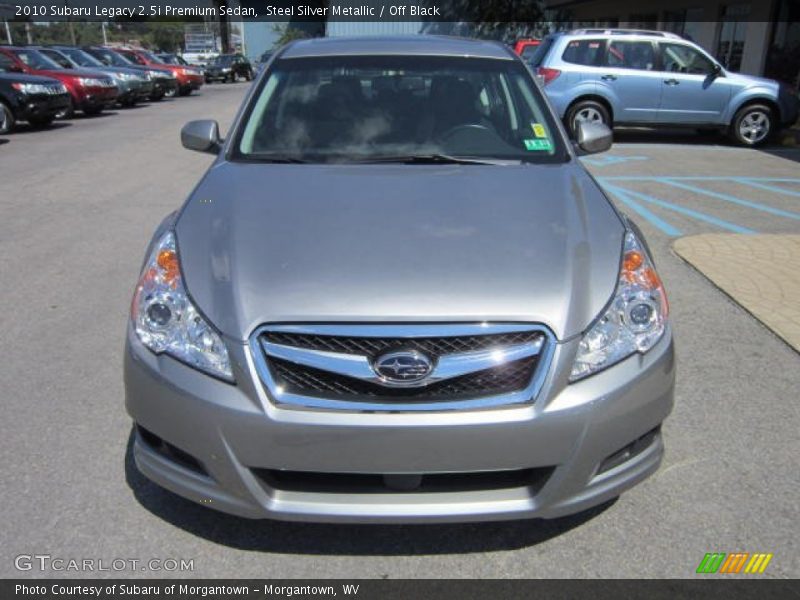 Steel Silver Metallic / Off Black 2010 Subaru Legacy 2.5i Premium Sedan