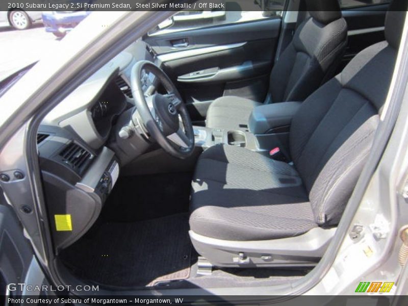 Steel Silver Metallic / Off Black 2010 Subaru Legacy 2.5i Premium Sedan