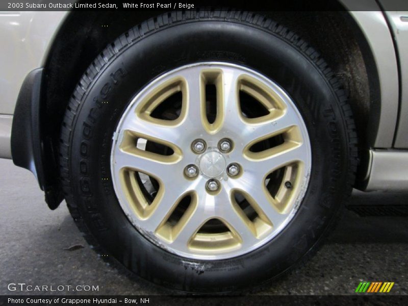 White Frost Pearl / Beige 2003 Subaru Outback Limited Sedan