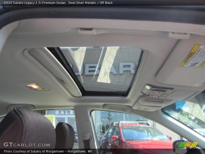 Steel Silver Metallic / Off Black 2010 Subaru Legacy 2.5i Premium Sedan