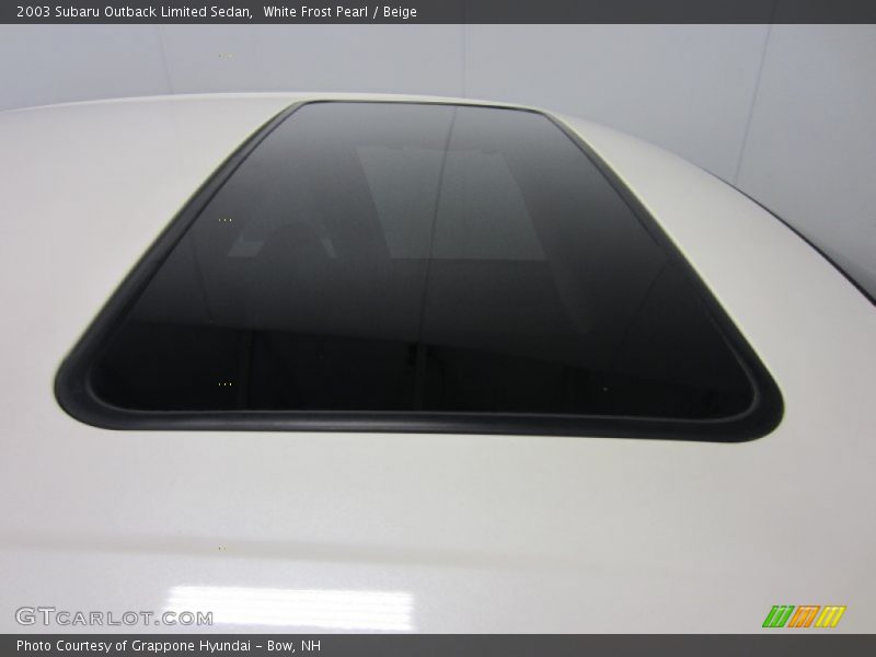White Frost Pearl / Beige 2003 Subaru Outback Limited Sedan