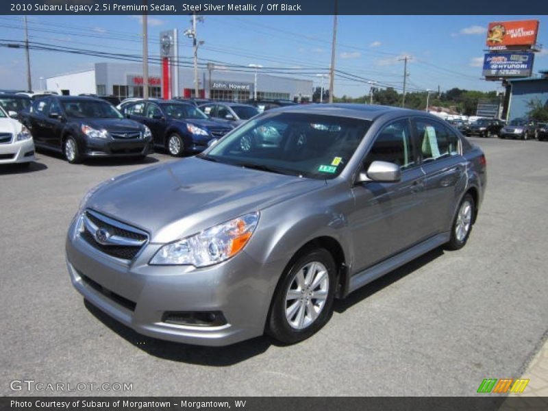 Steel Silver Metallic / Off Black 2010 Subaru Legacy 2.5i Premium Sedan