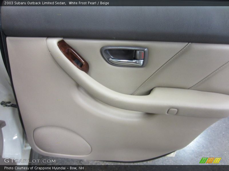 White Frost Pearl / Beige 2003 Subaru Outback Limited Sedan
