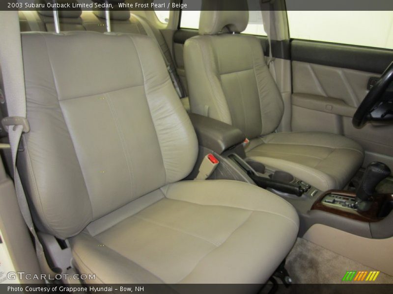 White Frost Pearl / Beige 2003 Subaru Outback Limited Sedan