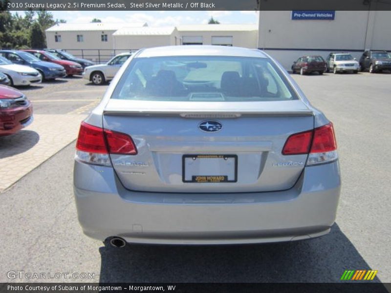 Steel Silver Metallic / Off Black 2010 Subaru Legacy 2.5i Premium Sedan
