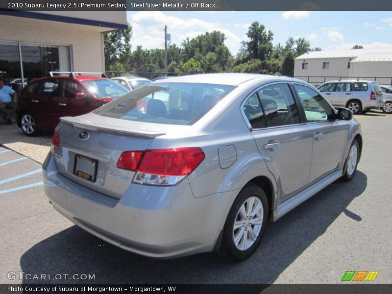 Steel Silver Metallic / Off Black 2010 Subaru Legacy 2.5i Premium Sedan