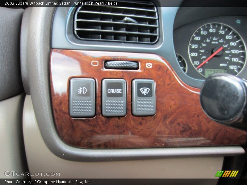 Controls of 2003 Outback Limited Sedan
