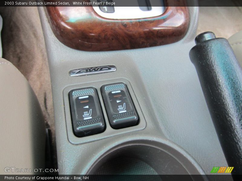 White Frost Pearl / Beige 2003 Subaru Outback Limited Sedan