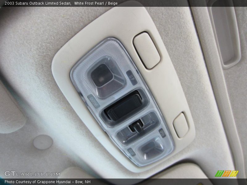 White Frost Pearl / Beige 2003 Subaru Outback Limited Sedan