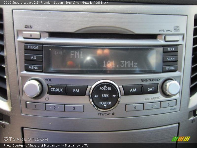 Audio System of 2010 Legacy 2.5i Premium Sedan
