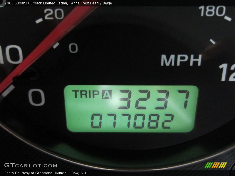 White Frost Pearl / Beige 2003 Subaru Outback Limited Sedan