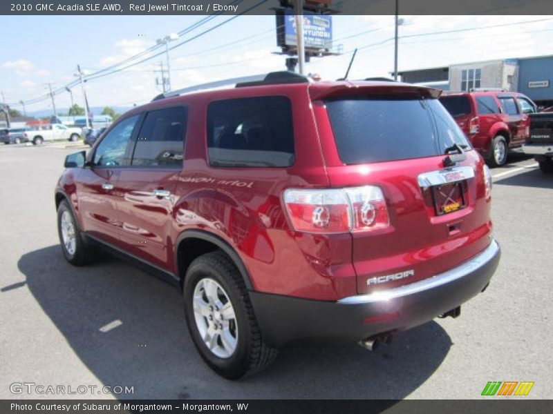 Red Jewel Tintcoat / Ebony 2010 GMC Acadia SLE AWD
