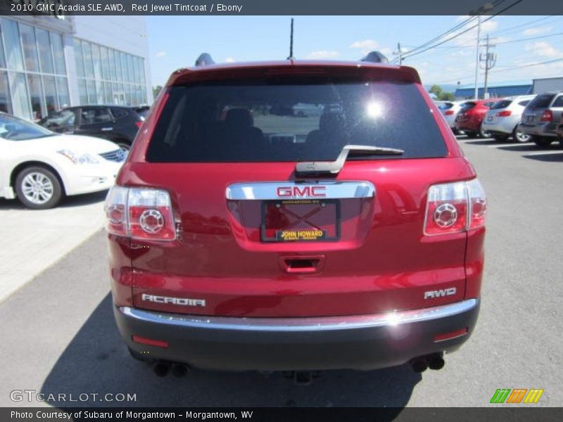 Red Jewel Tintcoat / Ebony 2010 GMC Acadia SLE AWD