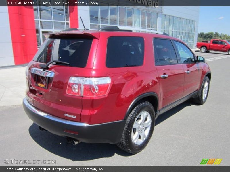 Red Jewel Tintcoat / Ebony 2010 GMC Acadia SLE AWD