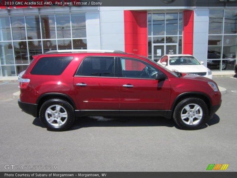 Red Jewel Tintcoat / Ebony 2010 GMC Acadia SLE AWD