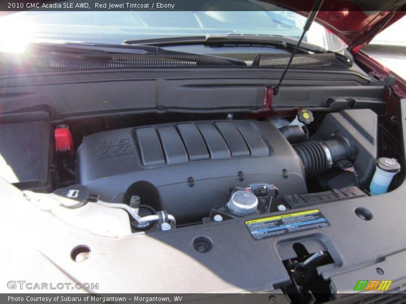 Red Jewel Tintcoat / Ebony 2010 GMC Acadia SLE AWD