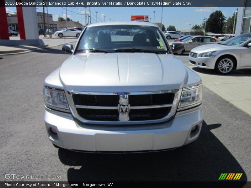 Bright Silver Metallic / Dark Slate Gray/Medium Slate Gray 2010 Dodge Dakota ST Extended Cab 4x4
