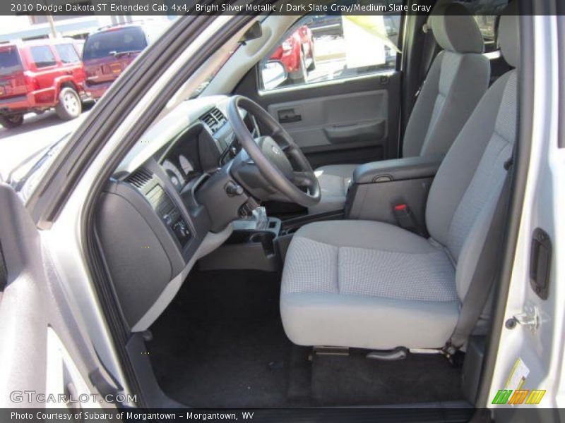 Bright Silver Metallic / Dark Slate Gray/Medium Slate Gray 2010 Dodge Dakota ST Extended Cab 4x4
