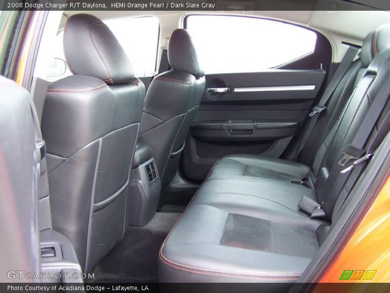 HEMI Orange Pearl / Dark Slate Gray 2008 Dodge Charger R/T Daytona