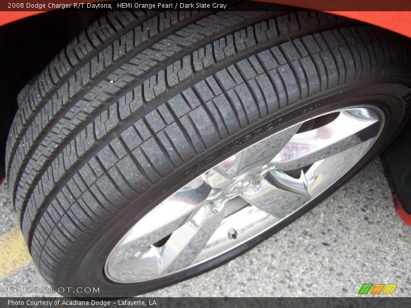 HEMI Orange Pearl / Dark Slate Gray 2008 Dodge Charger R/T Daytona