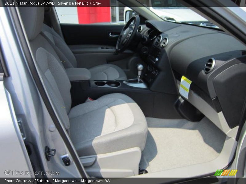 Silver Ice Metallic / Gray 2011 Nissan Rogue SV AWD
