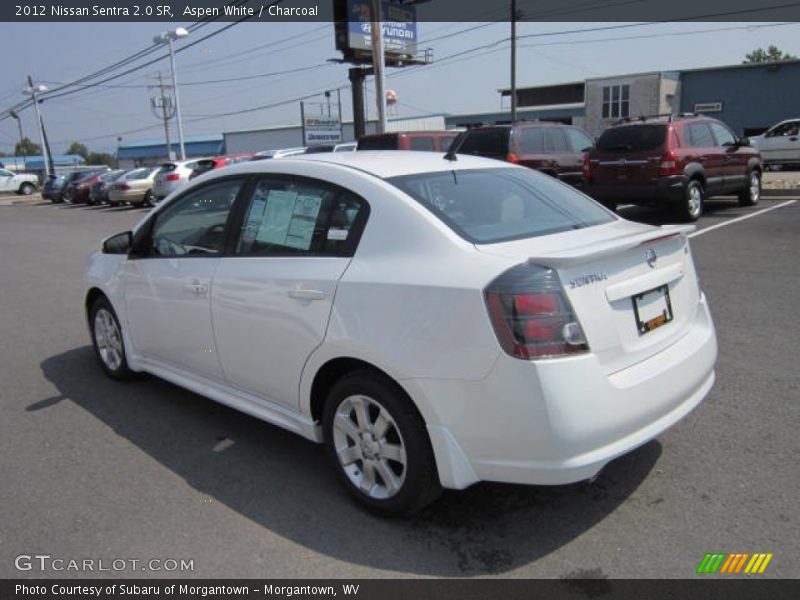 Aspen White / Charcoal 2012 Nissan Sentra 2.0 SR