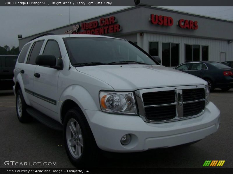 Bright White / Dark/Light Slate Gray 2008 Dodge Durango SLT