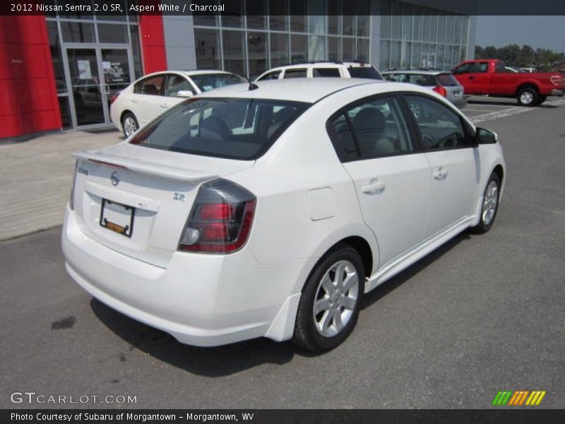 Aspen White / Charcoal 2012 Nissan Sentra 2.0 SR