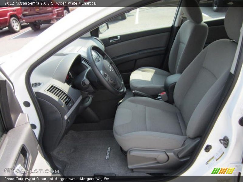 Aspen White / Charcoal 2012 Nissan Sentra 2.0 SR